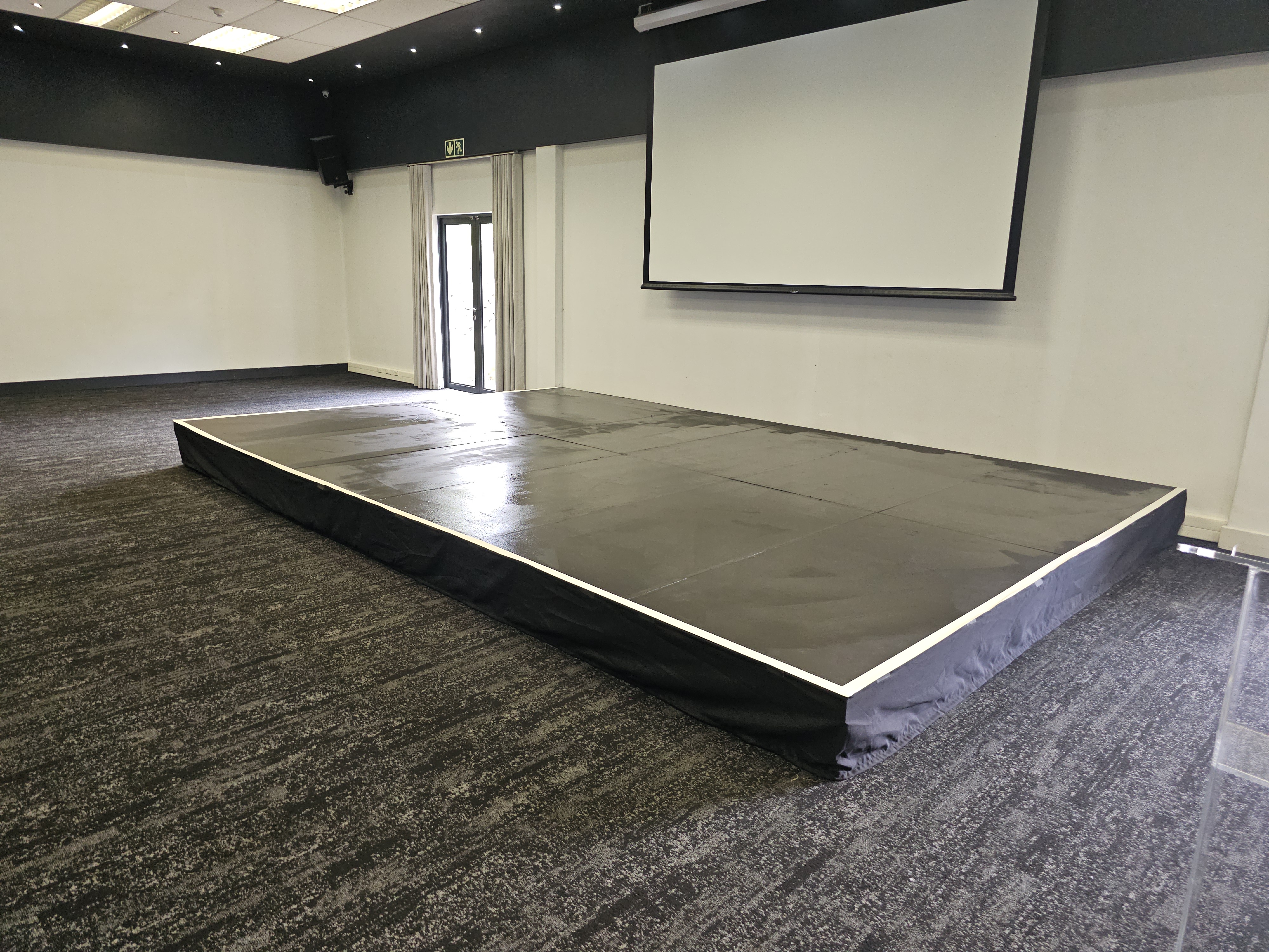 Corporate event production setup