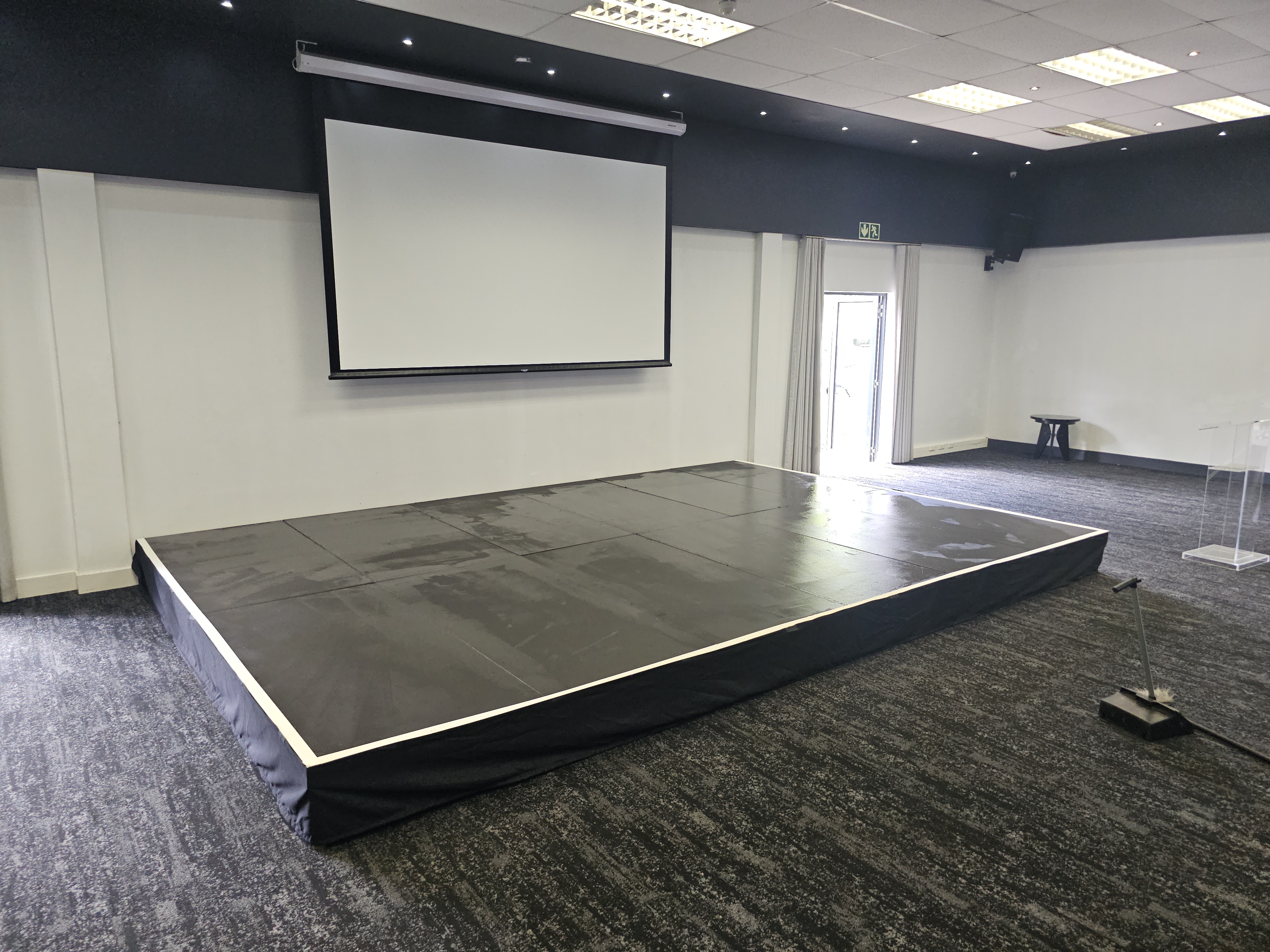 Concert tour production with stage structure