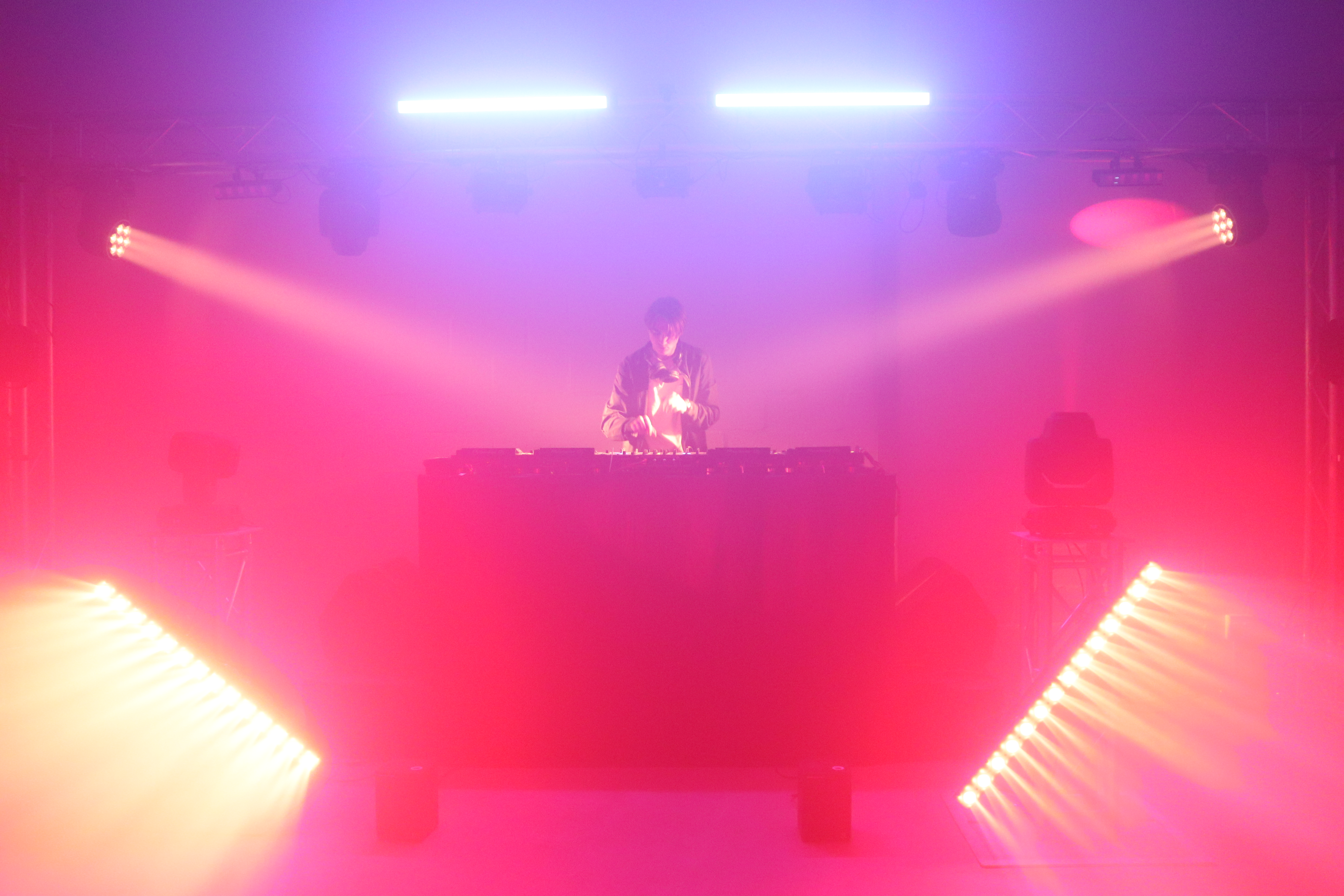 Outdoor festival lighting with LED panels