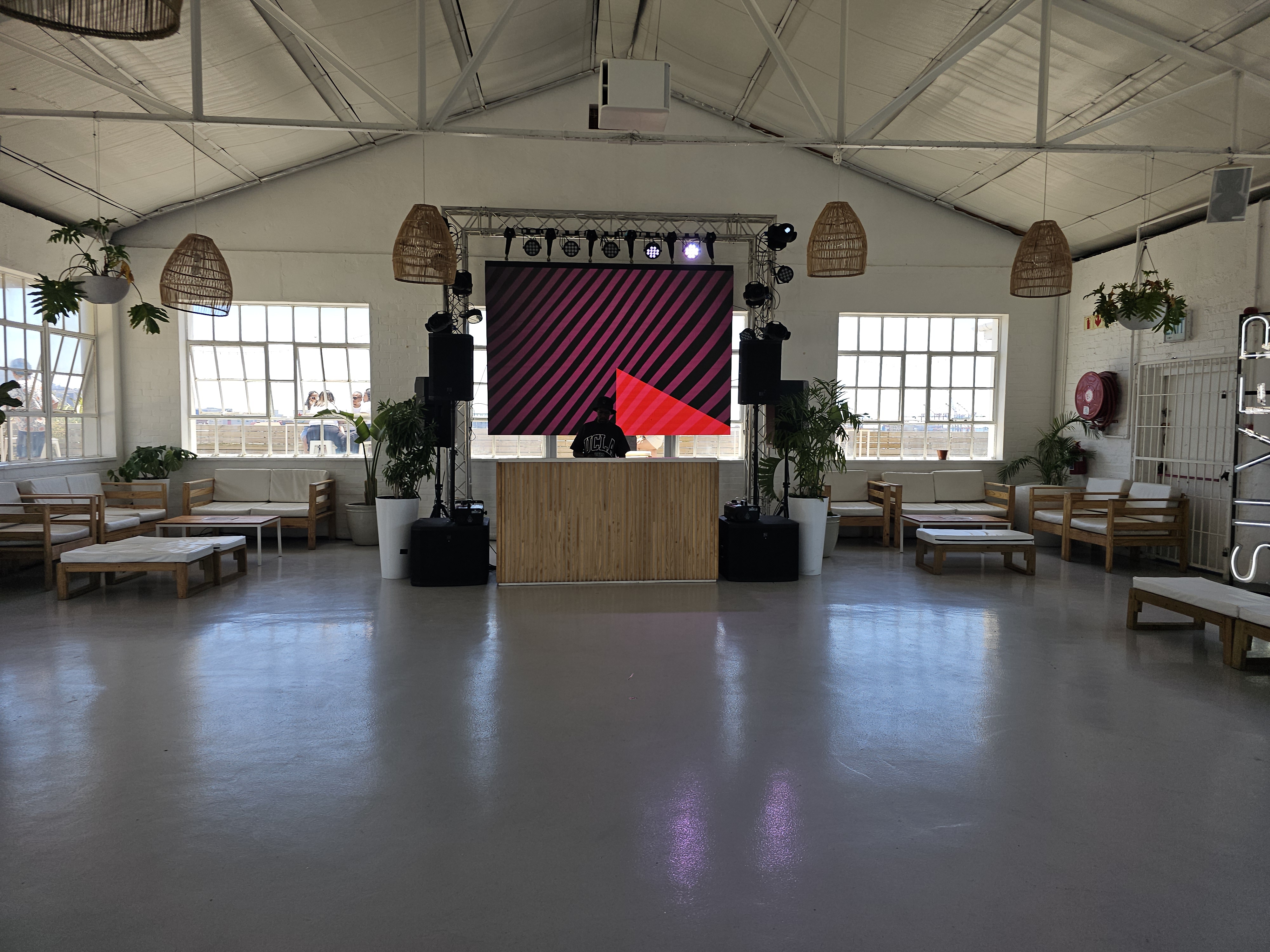 Product launch with curved LED screens